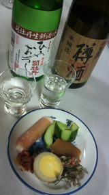 樽酒と純米ひやおろしと酒菜