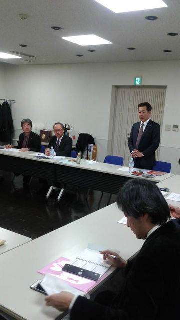 (2)営業幹部の方々との新年会議