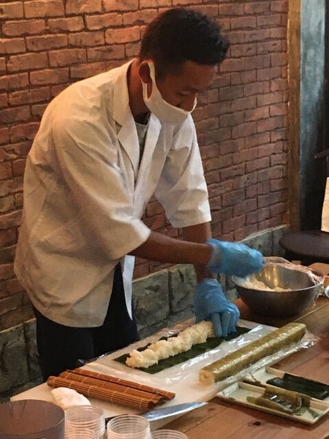 写真7 濱口社長実演
