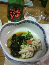 船中と白子ポン酢