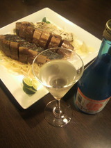 土州霞酒と鰹