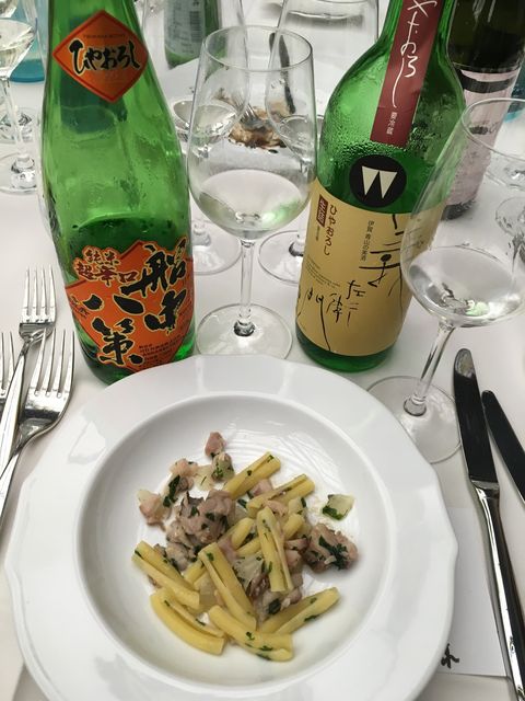 写真17 ひやおろしとパスタ