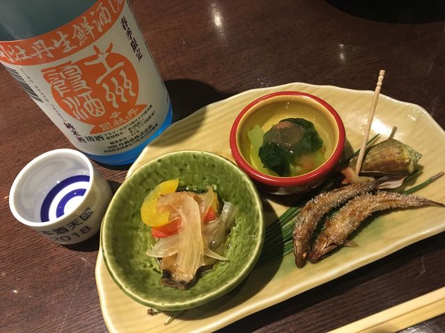 写真7 霞酒と前菜