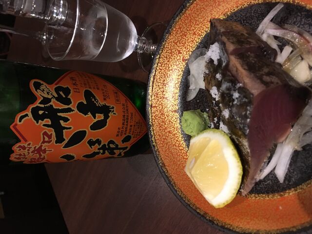 写真8 船中ひやおろしと鰹のタタキ2