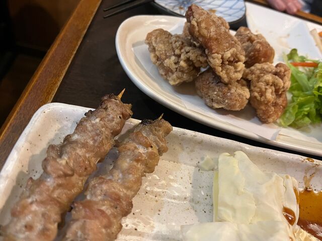 写真16 焼き鳥、唐揚げ