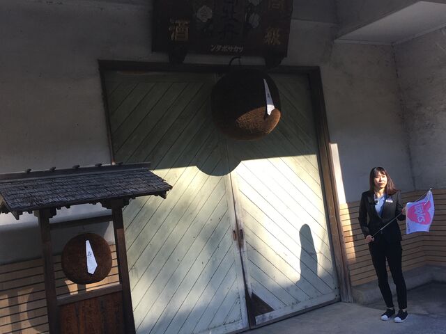 写真10 玄関の酒林