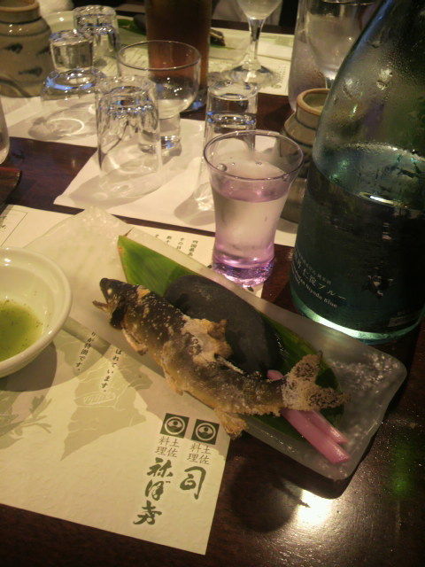 (11)仁淀ブルーと鮎の塩焼き