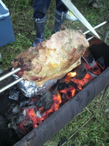 四万十ポーク肩肉丸焼き