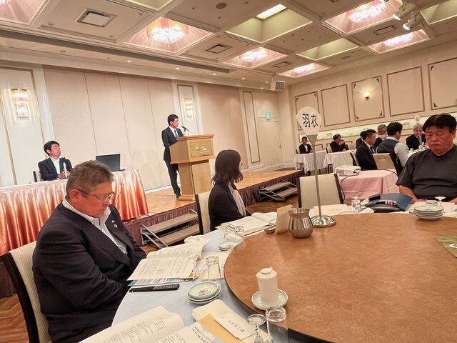 写真7 岡林委員長事業計画