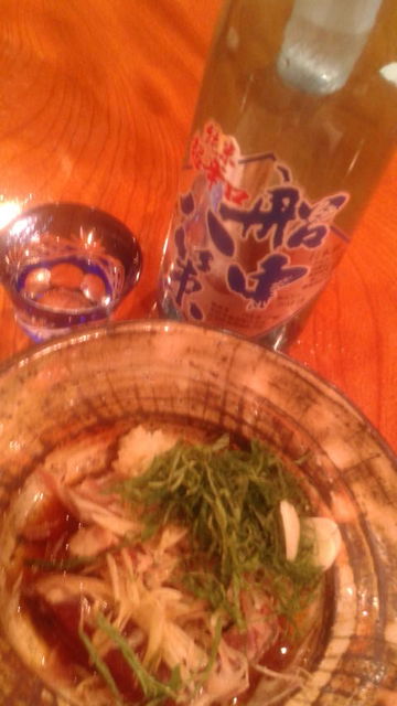 (17)船中生酒と鰹のタタキ