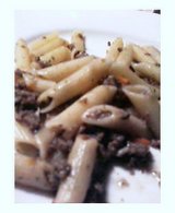 挽き肉のパスタ