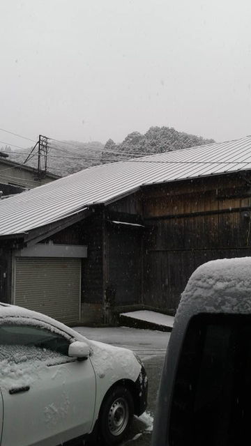 (1)雪が積もった佐川町