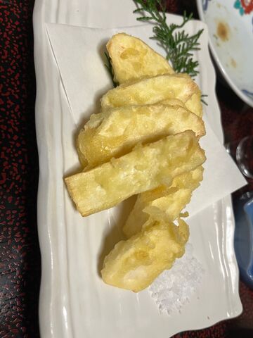 写真9 マコモタケの天ぷら