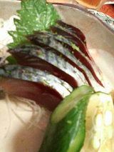 2008.8.25清水サバ刺身