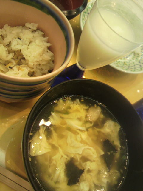 (23)もろみ酒と御飯とスープ