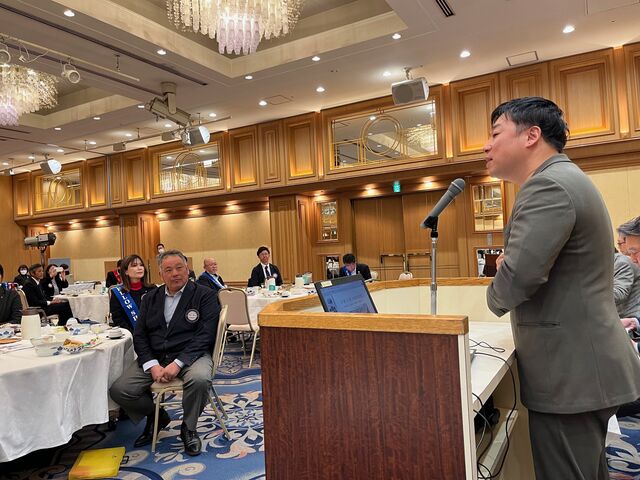 写真7 新入会員須江社長挨拶