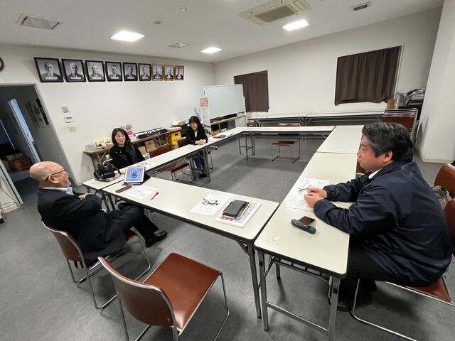 写真1 NPO三役会