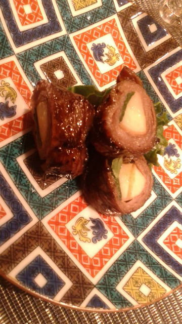 (21)和牛黒豆焼き筍巻き
