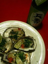 天寿と岩牡蠣