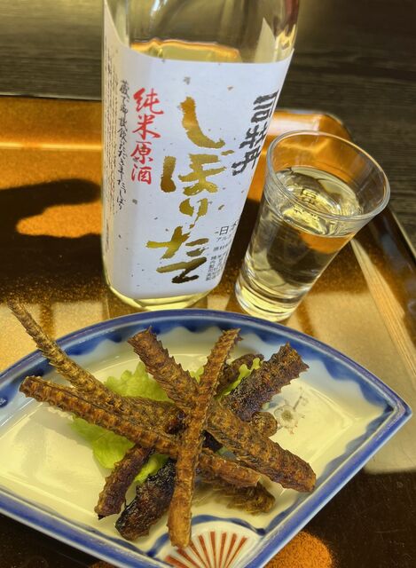 写真19 しぼりたて純米と鰻骨焼き