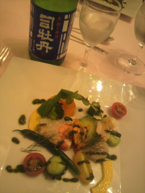 本醸造生酒とマリネ