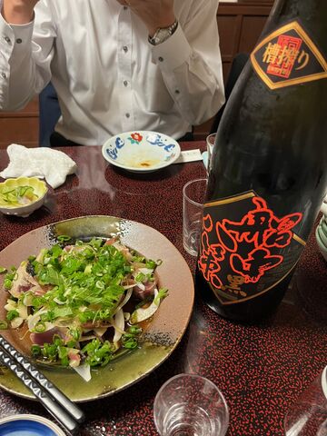 写真13 船中黒と鰹のタタキ