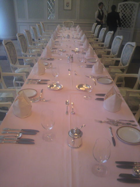 テーブルセッティングばっちり