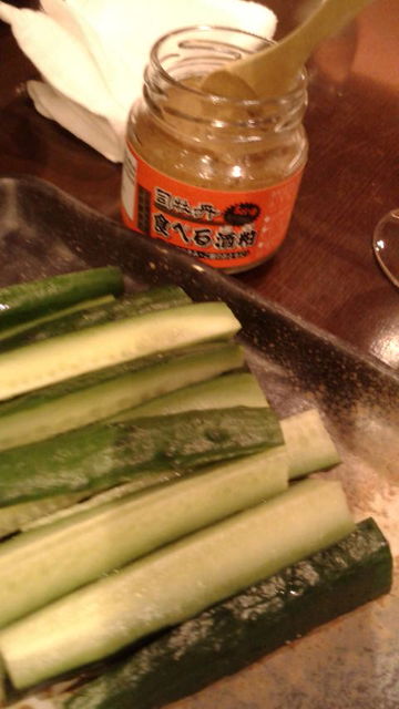 (7)「食べる酒粕」と胡瓜