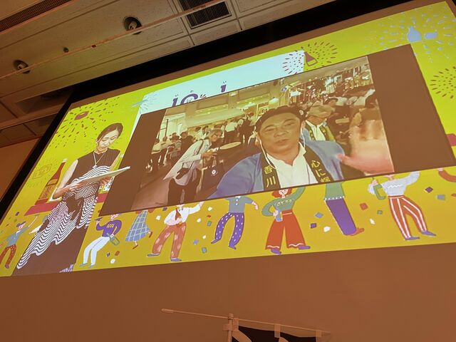 写真18 香川県会場から中継