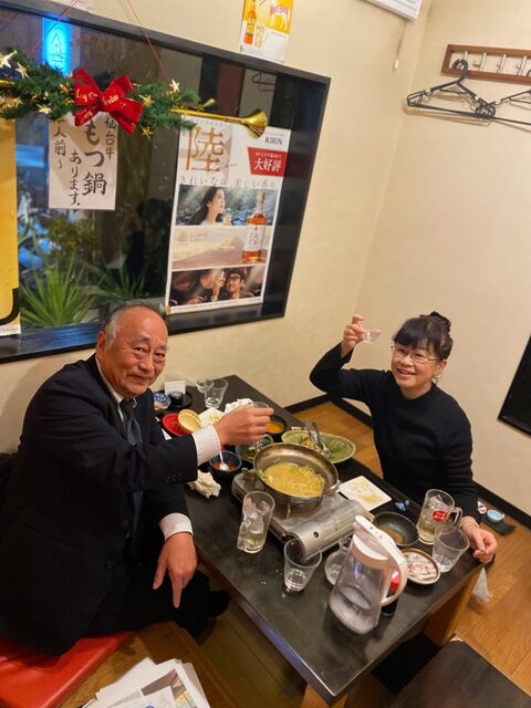 写真12 帰りの亜紀さんが写した竹村と智子さん