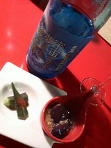 宇宙パワー純米と先付け