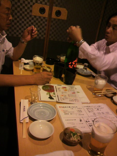 船中八策で労をねぎらう