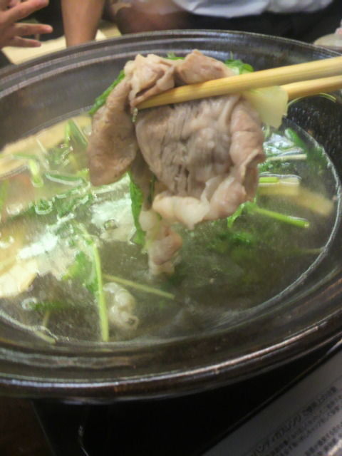 和牛をしゃぶしゃぶ!