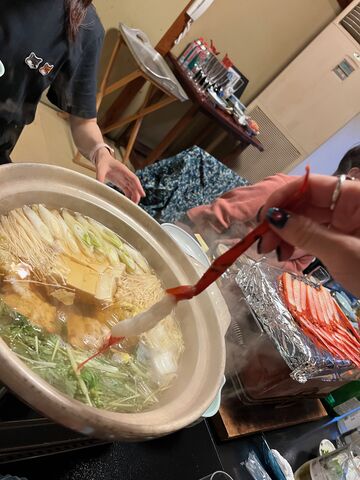 写真33 カニ足シャブシャブ