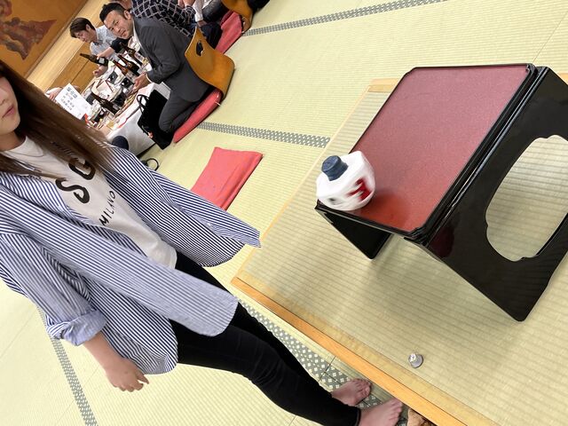 写真15 2回目のコマを回す