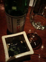 封印酒と若竹煮