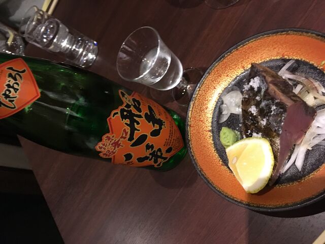 写真7 船中ひやおろしと鰹のタタキ