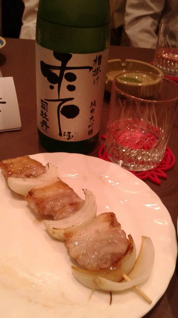 (5)雫酒と串焼き