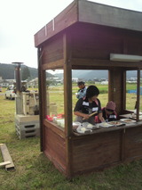 ピザ焼き風景