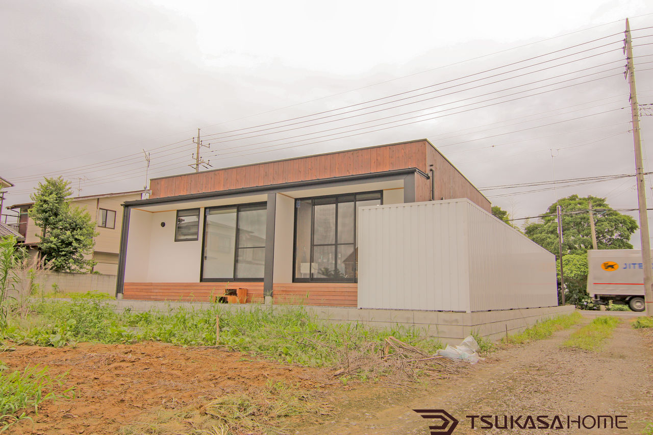 かっこいい店舗併用住宅 外観施工例02 理髪店 千葉県東金市 シンプル ナチュラル カッコイイ家 外観 内装 インテリア 施工事例 千葉 茨城