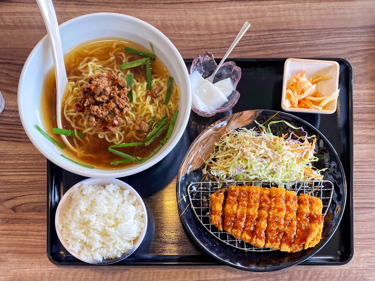 台湾料理 味源 櫛ケ浜店@周南市 の 「豚カツ定食」 #味源 #台湾料理