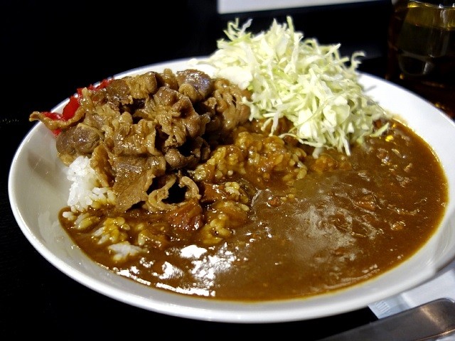 カレーギュウ 合いがけ 築地魚河岸 咖喱 ほか 春は築地で朝ごはん カレーギュウ 合いがけ 築地魚河岸 咖喱 ほか 春は築地で朝ごはん