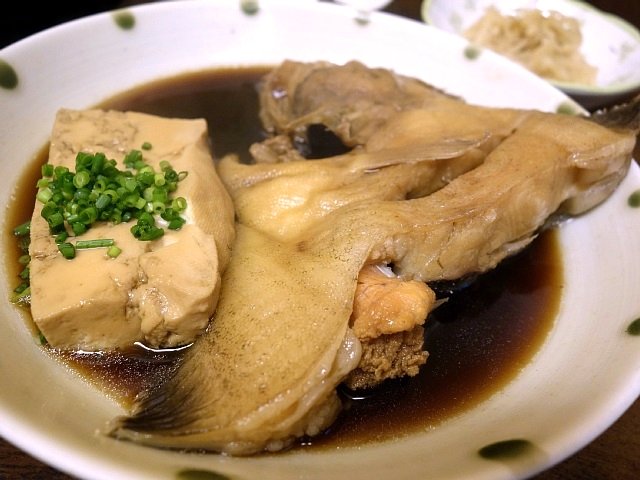 ナメタガレイ煮付け かとう 春は築地で朝ごはん ナメタガレイ煮付け かとう 春は築地で朝ごはん