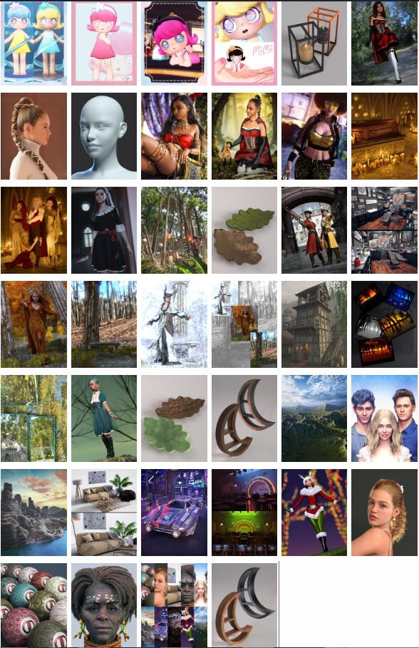 DAZで最近入手したコンテンツ