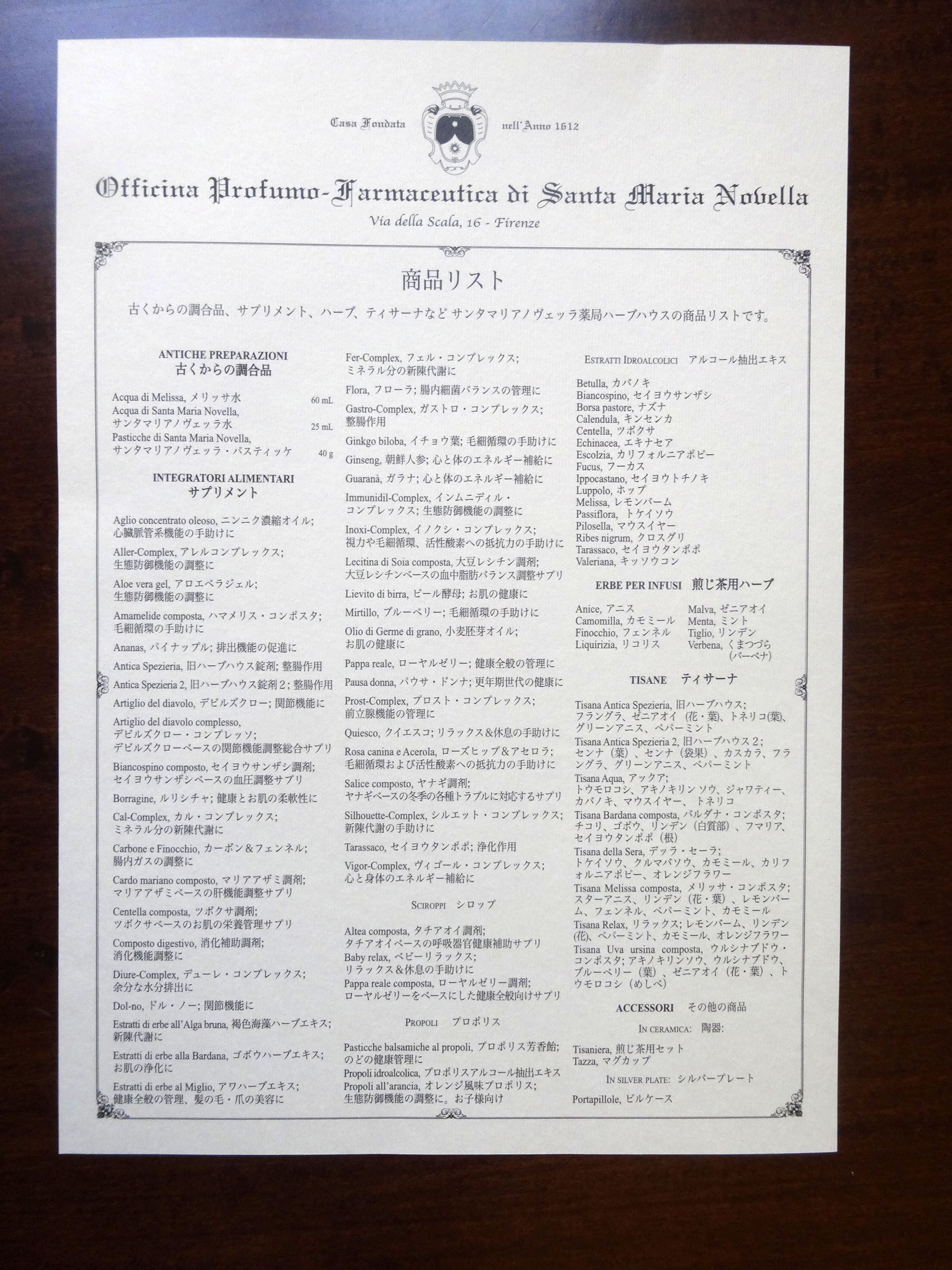 つくばランチ食べ歩き2 サンタ マリア ノヴェッラ薬局 Farmacia Di Santa Maria Novella フィレンツェ つくばランチ食べ歩き2 サンタ マリア ノヴェッラ薬局 Farmacia Di Santa Maria Novella フィレンツェ