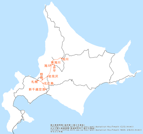 その1で訪れる主な場所の地図