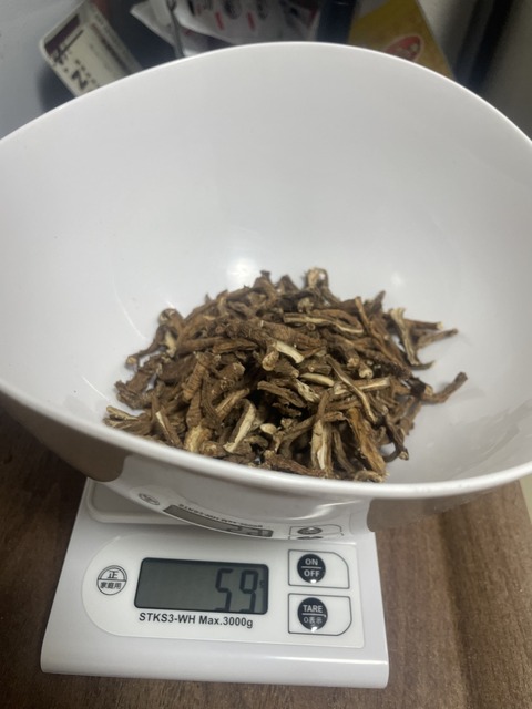 たんぽぽ乾燥後