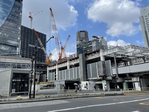 JR線上空骨組み