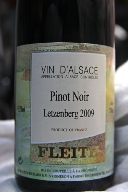 Alsace Pinot Noir Letzenberg 09 Fleith 徒然わいん