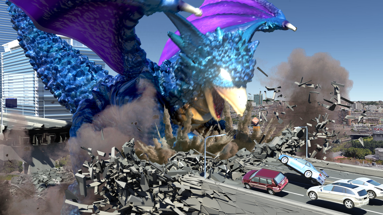 第２話 怪獣の都市破壊シーンを制作中です ウルトラヒロイン工房